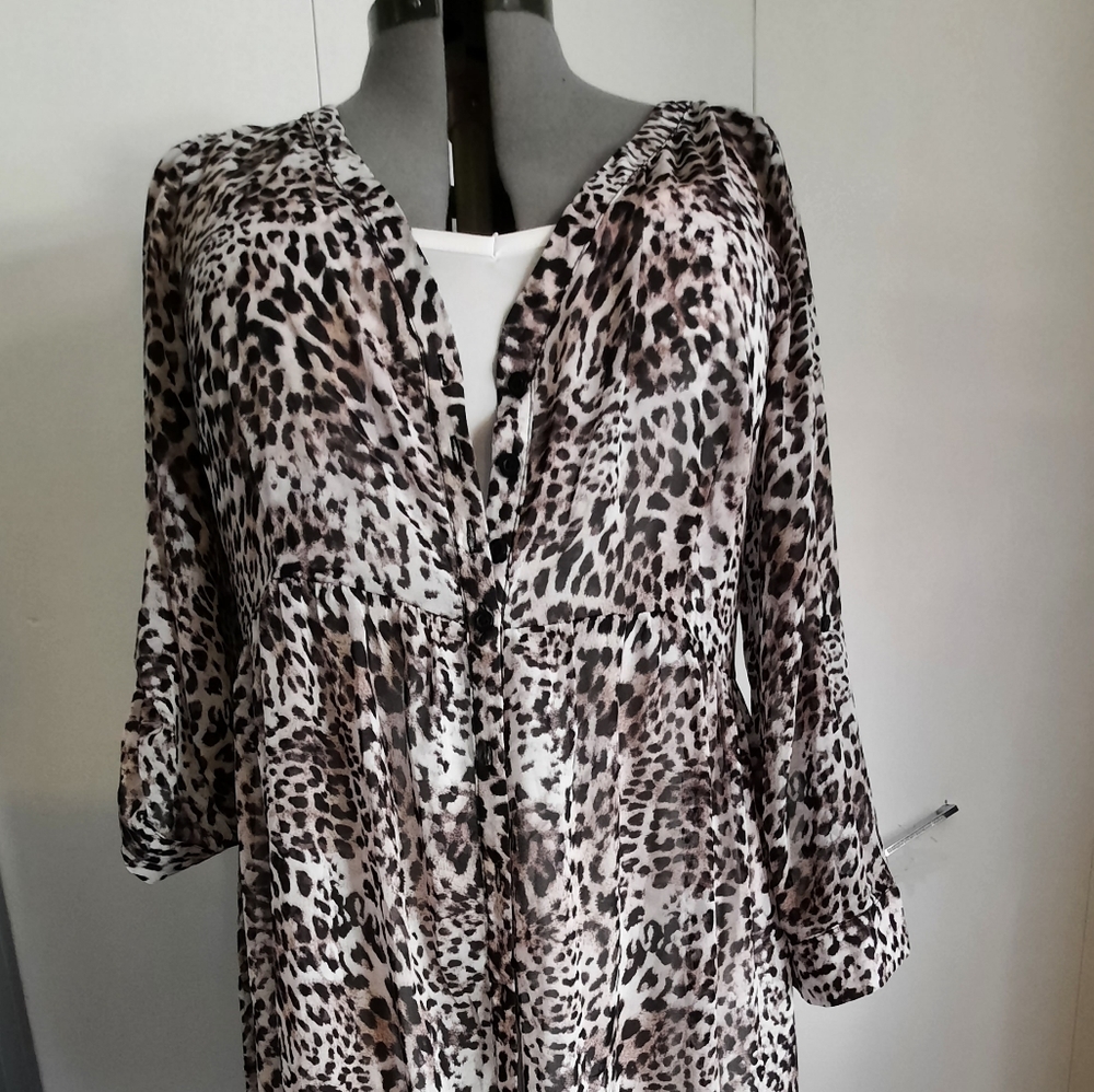 Torrid leopard 2 piece dress 1x